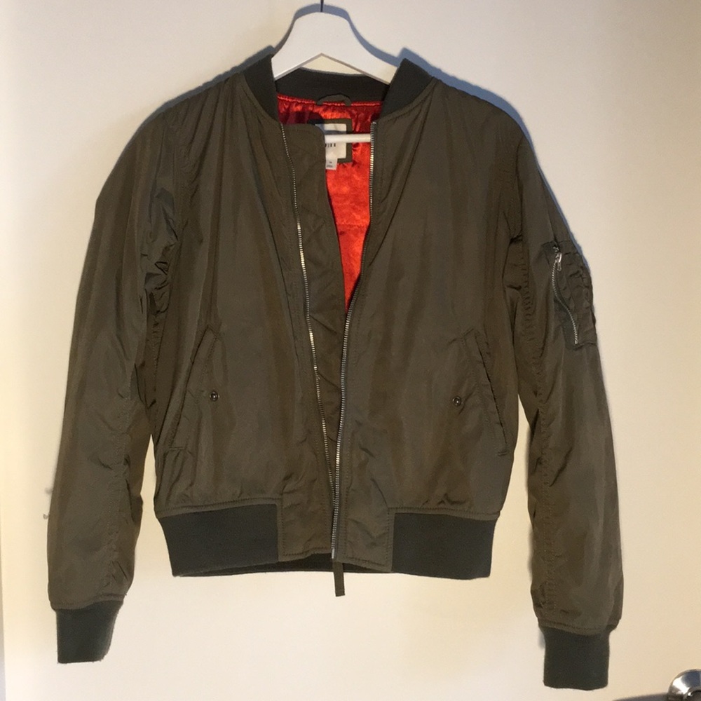 Gap Army Green Bomber Jacket